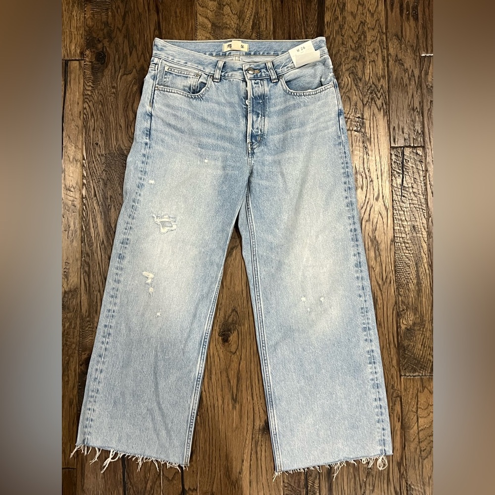 Madewell Low Slung Baggy Crop Jeans